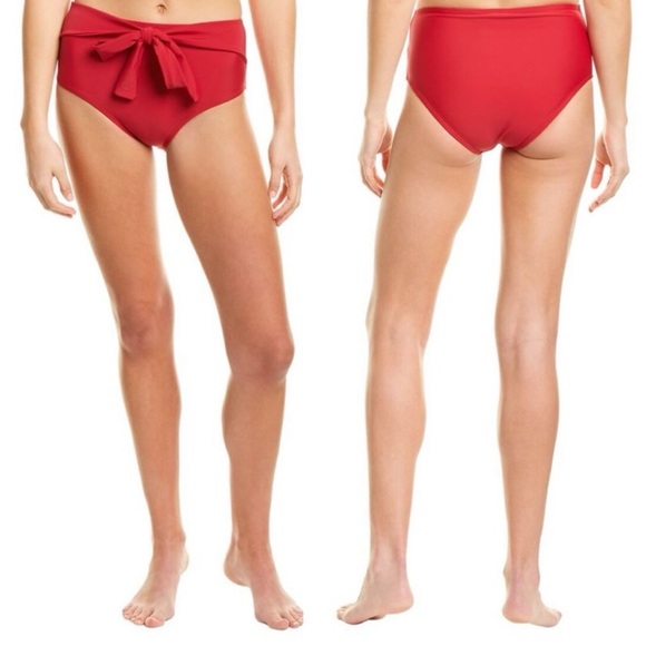 NWT Andrea Iyamah Red Maven Bikini Bottom Waist Tie XXL Swimwear‎ - Picture 1 of 7